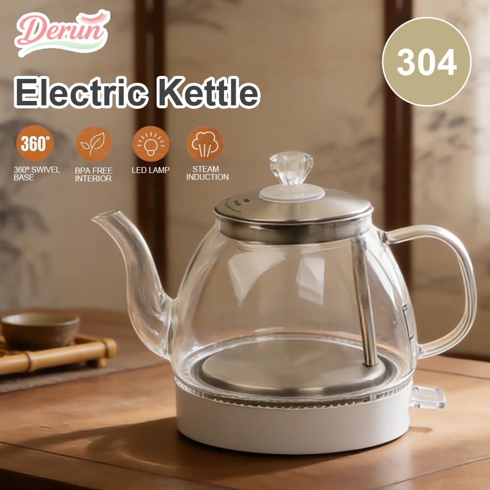 New Arrival Transparent Glass Kettle Multi-functional Healthy Pot Expectation for the production of hot water of tea and coffee with flowers