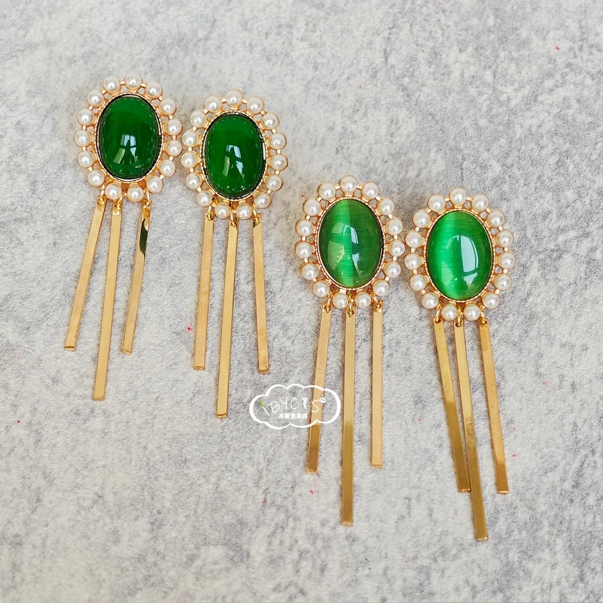 Isolde Jazz Orecchini Cosplay Polsini per le orecchie Orecchini a bottone con frange Accessori per orecchie Costume Prop 1 paio
