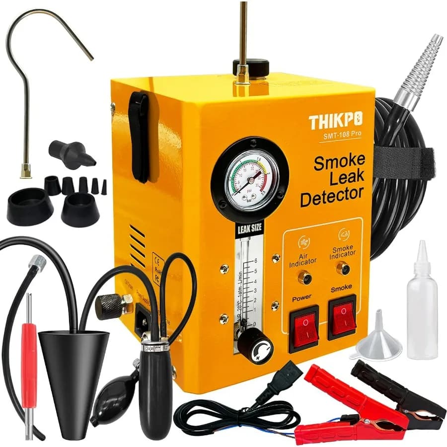 Macchina del fumo automobilistica con compressore d'aria incorporato, rilevatore professionale di perdite di fumo per auto, strumenti diagnostici per tester perdite fo