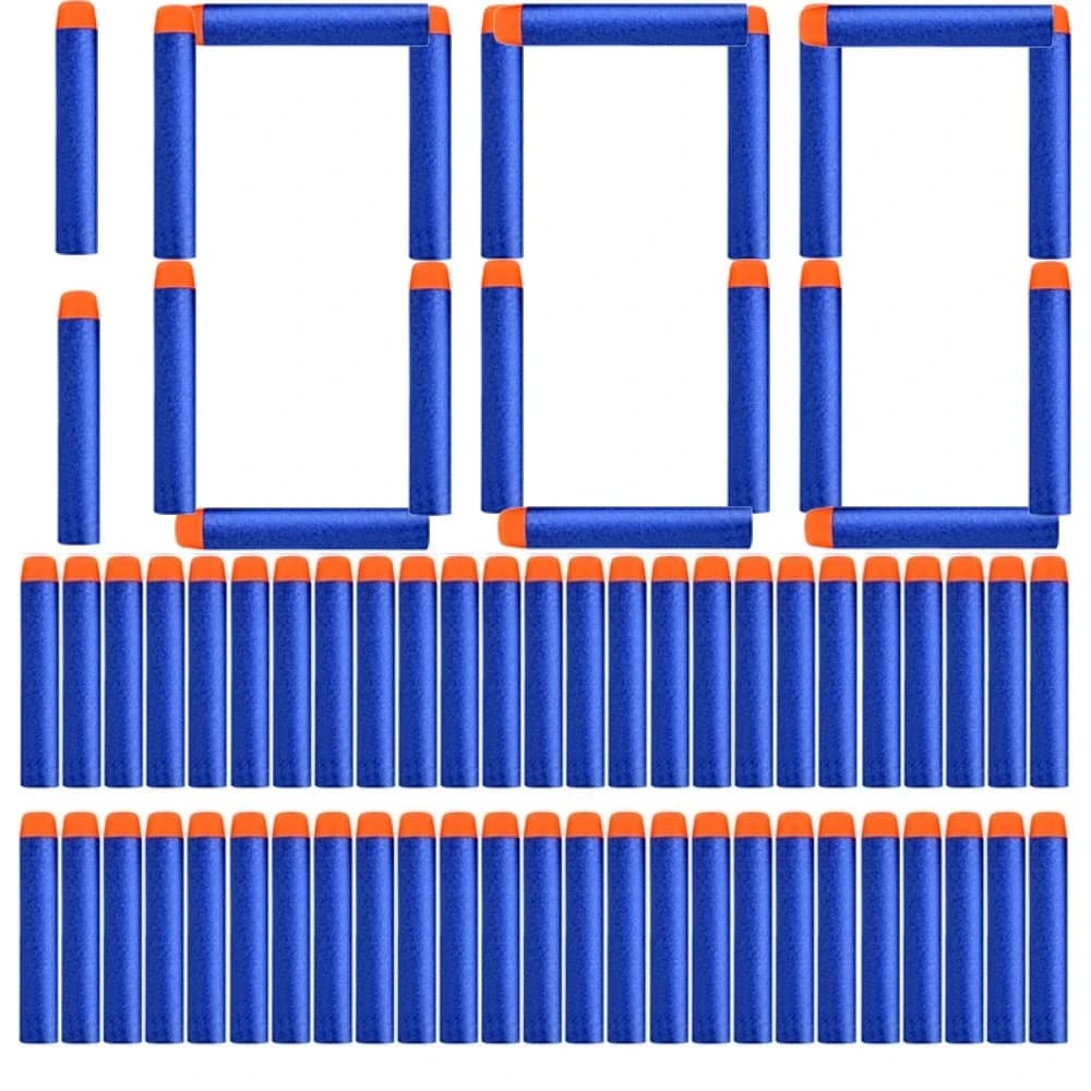 1000/400/300/200/100pcs Blu Solido Testa Rotonda Proiettili 7.2 centimetri Per Nerf Serie Blasters Ricarica Freccette Giocattolo Per Bambini pistola accessori