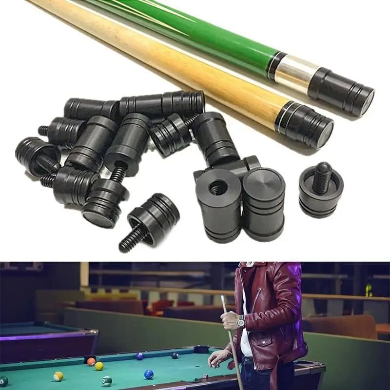 1Pc Professional Rubber Pool Cue Bottom Bumper Cover Shockproof Joint Protector Anti-collision Cue Tail Plug Billiard Accessory