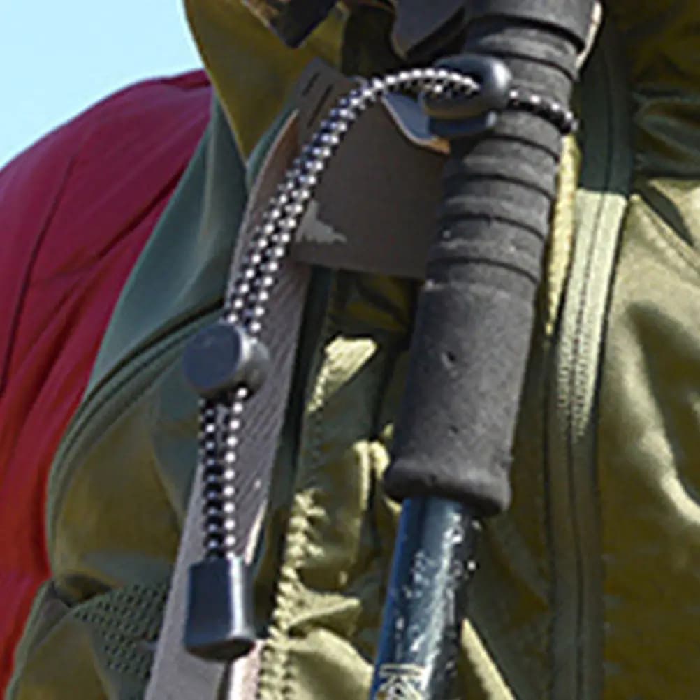 Set di 4 Cinghie Regolabili per Bastoncini da Trekking, Corda Elastica per Supporto Bastoni, Accessori per Escursionismo e Arrampicata