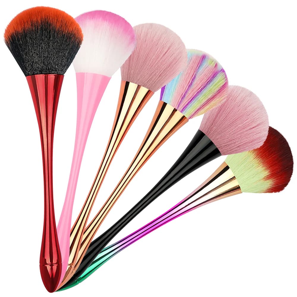 1 super large brush for powder, soft, for mineral makeup, nails, foundation, fard, professional beauty tool.