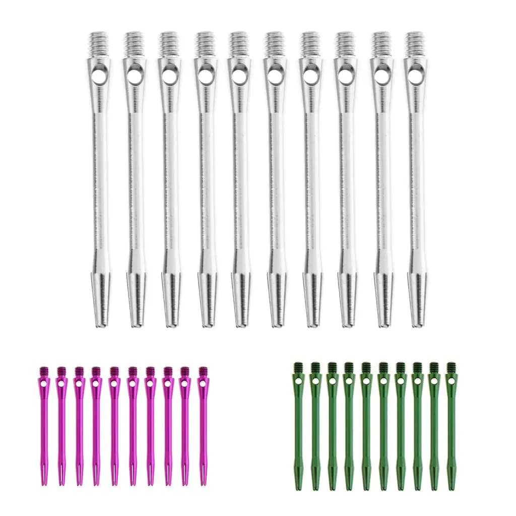 Extra Strong Alloy Shafts Set 10 Pcs Lightweight Metal Accessory for Steel Tip