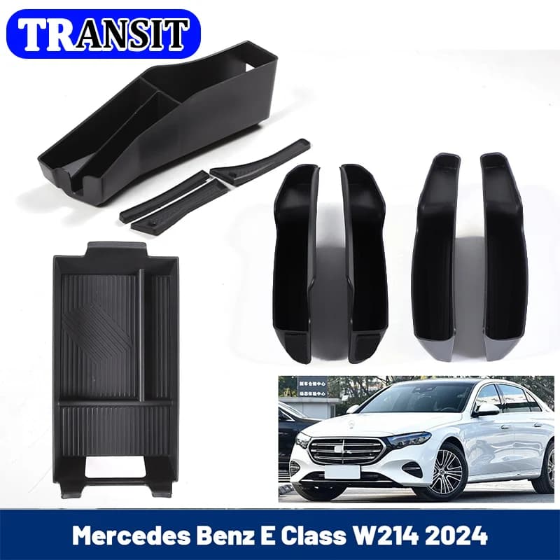 Scatola portaoggetti per bracciolo auto per Mercedes-Benz Classe E W214 2024-2026, organizer per console centrale, accessori interni