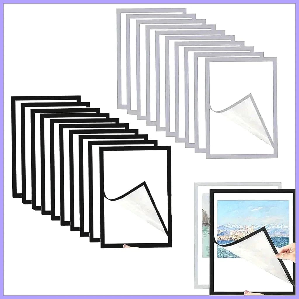 Magnetic Poster Display Frame A4 A5 A6 Self Adhesive Photo Wall Sticker Frame for Photos Certificate Picture Frames