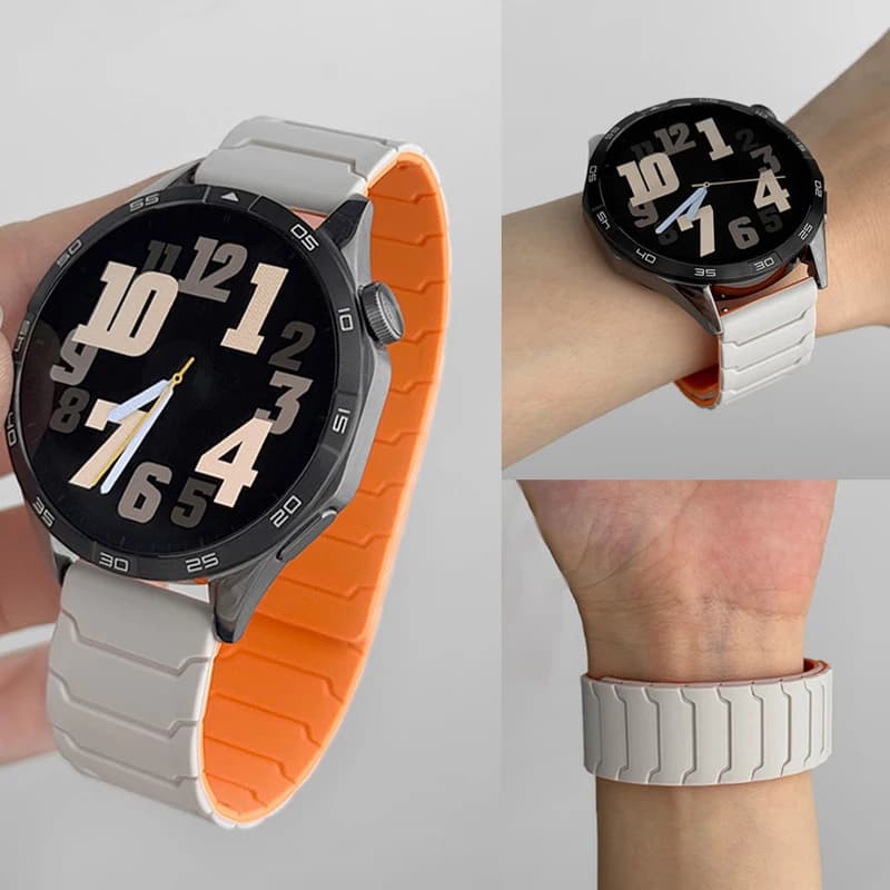 Cinturini per orologi da 22mm per Huawei Watch GT 6 Pro GT6 GT5 GT4 3 2 pro 46mm Bracciale magnetico sportivo in silicone Huawei Watch 5/4/3Pro Band