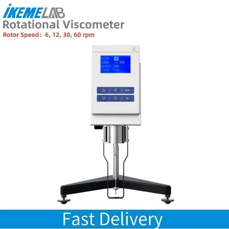 IKEME Rotary Viscometer Digital Viscosity Meter NDJ Series Rotational Viscometer For Oil Paint Cosmetic Food Laboratory