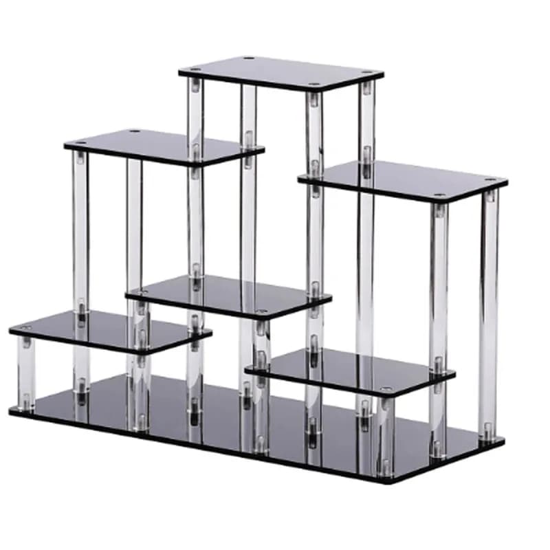 Espositore in acrilico Scatola cieca portatile trasparente, adatto per, giocattoli per bambole, cosmetici, dessert, espositore da tavolo