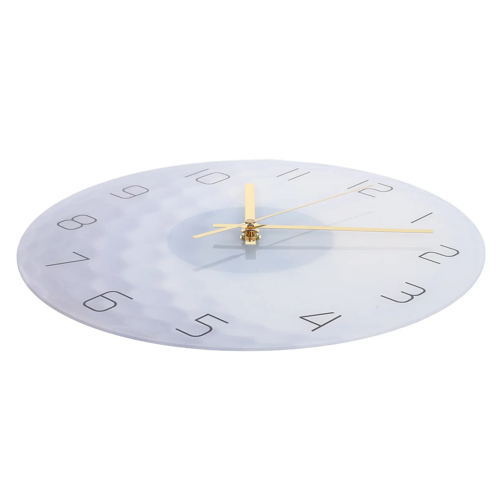 Wall clock with golf ball design, silent acrylic movement, large Arabic numerals, easy installation, stable decoration for living room and bedroom