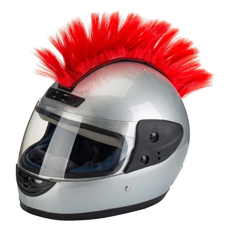 Universale moto casco patch per capelli parrucchino casco Decor Mohawk capelli moto caschi accessorio adesivo