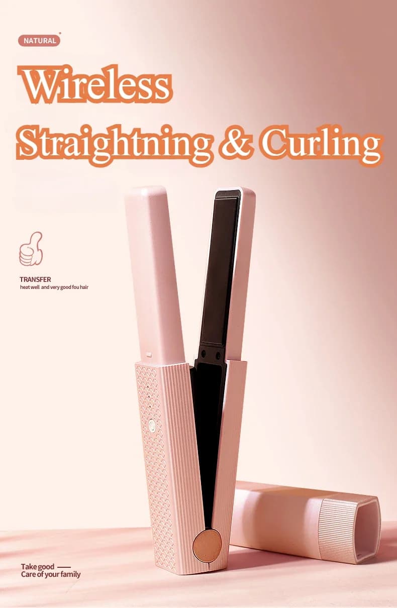 Double purpose hair plate and iron stick portable hair curler without damage to hair styling tool straight hair curling