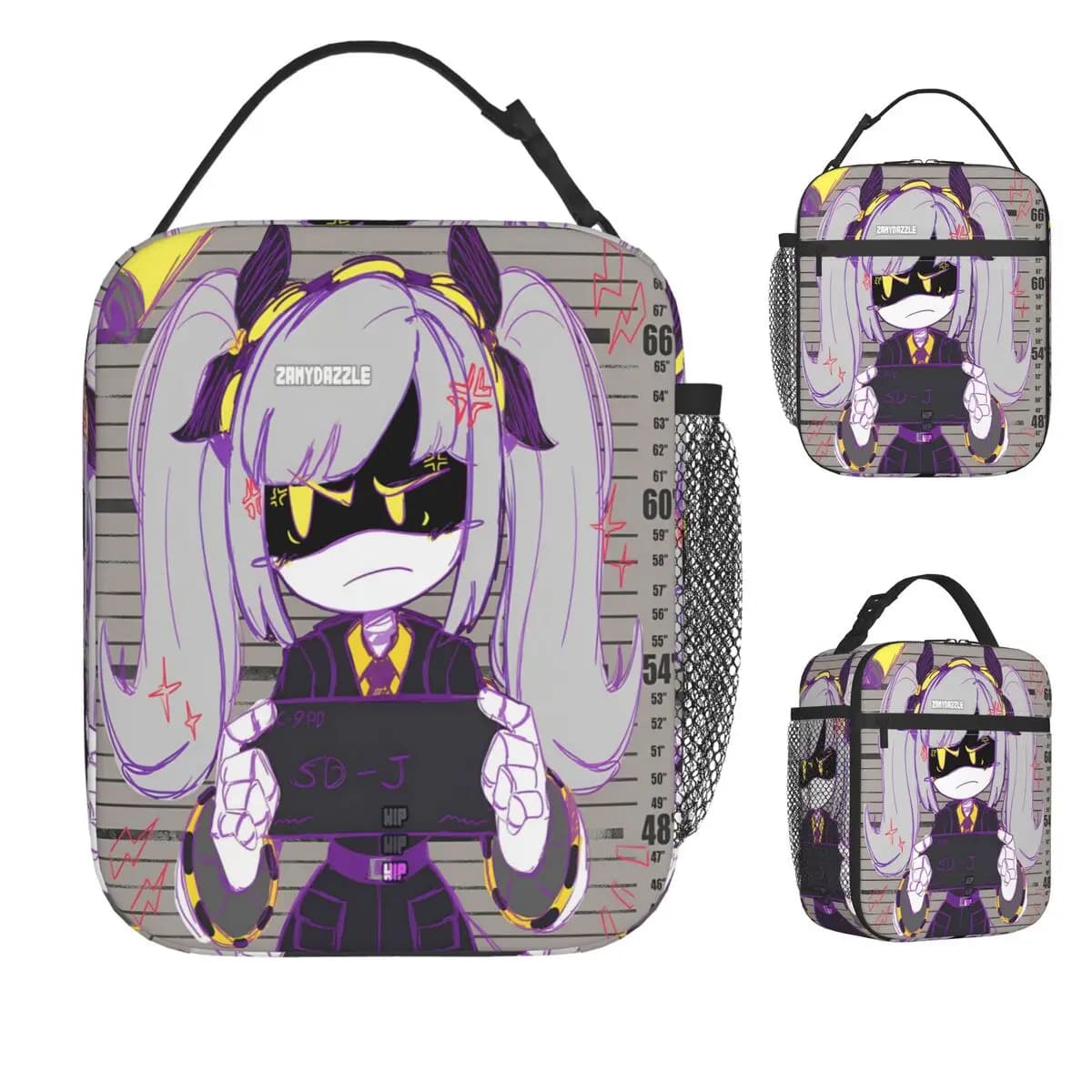 Anime Murder Drones Gothic Lunch Bag Travel Lunch Box For Funny Print Thermal Lunch Bags Waterproof Cooler Bag