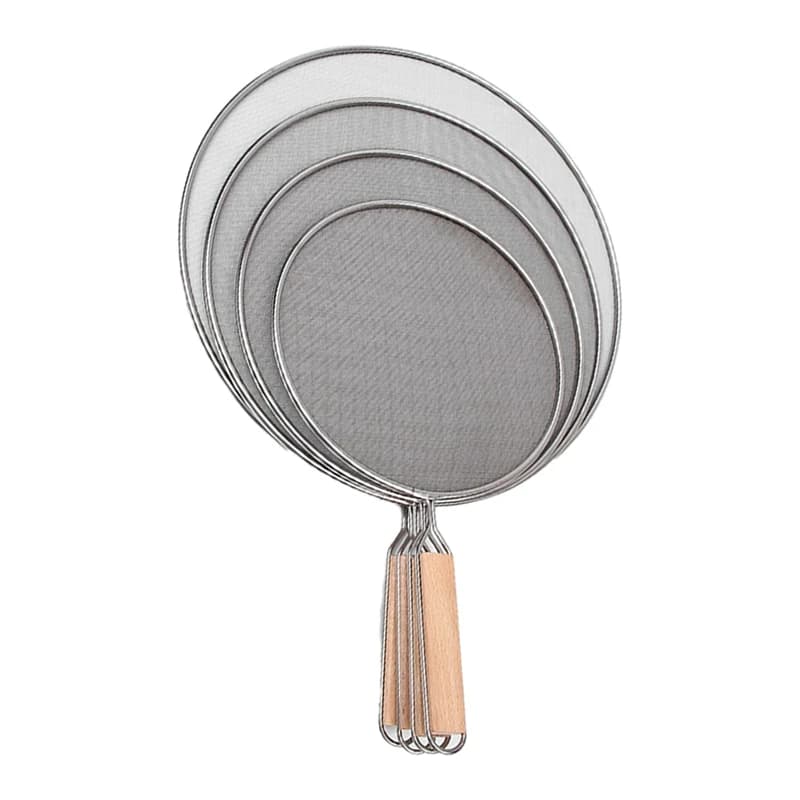 Cottura frittura in acciaio inox Anti Splatter Guard Oil Net grasso Splatter Screen Pan Mesh Guard Splash Cover