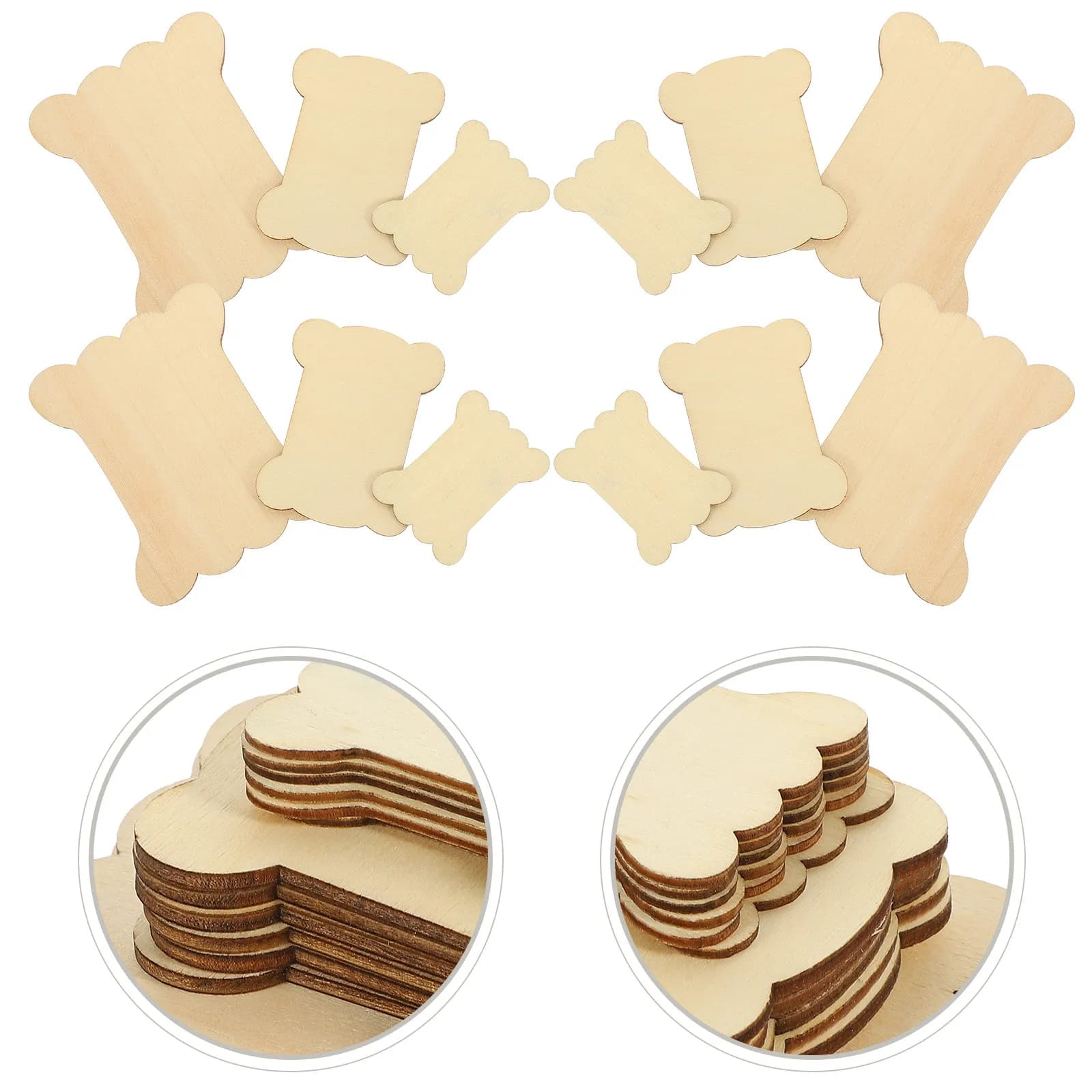 18 Pezzi Bobine in Legno per Filo da Ricamo, Cartoncini Avvolgimento Filo, Organizzatore per Cucito, Porta Filo per Punto Croce, Contenitore per Artigianato
