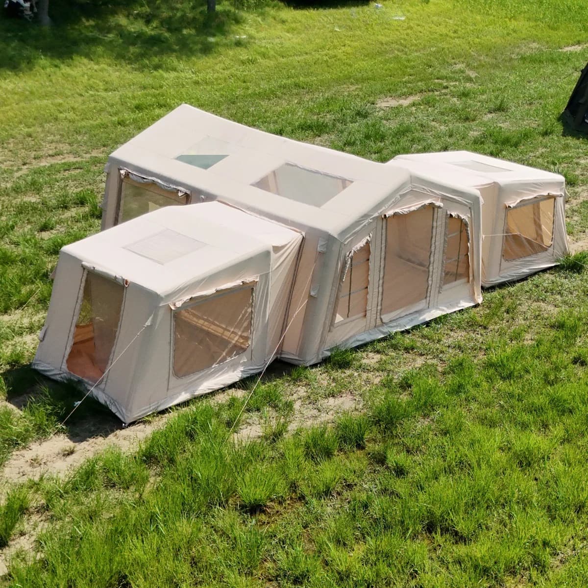 Inflatable Tent Removable Penthouse Outdoor Camping Household Travel TC Cotton 18.16 Square Meters Large Space
