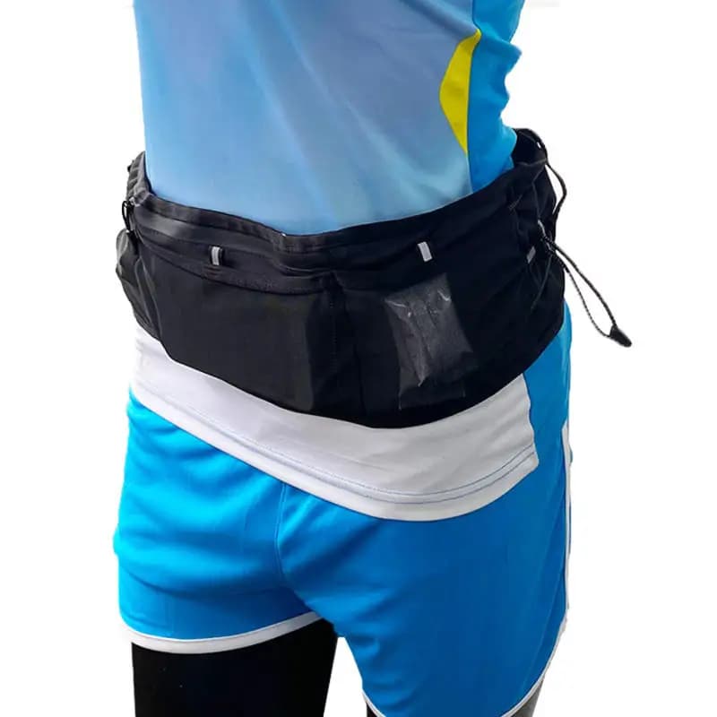 Outdoor Waist Belt with Portable Adjustable Drawstring for Cycling Gym