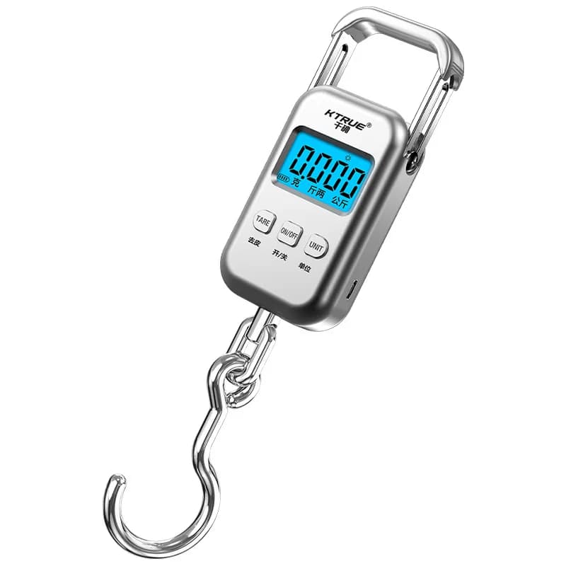 Bilancia digitale portatile Zz - bilancia tascabile di alta precisione da 50 kg per uso domestico, bagagli e spedizioni rapide - bilancia a molla