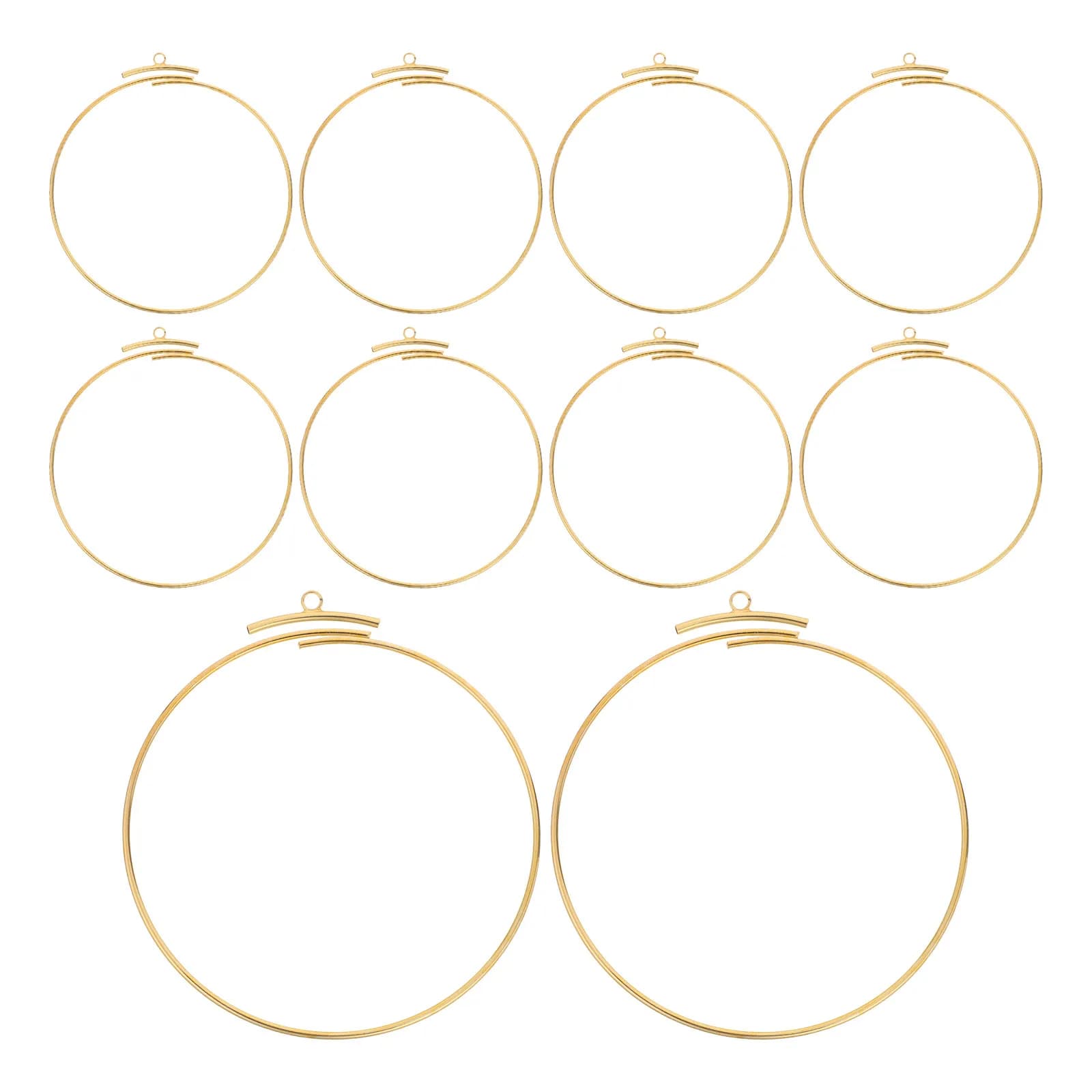 12Pcs Gold Dream Catcher Rings 120Mm Open Circle Metal Craft Hoops for Boho Wall Hanging Macrame Plant Hangers Floral Wreath