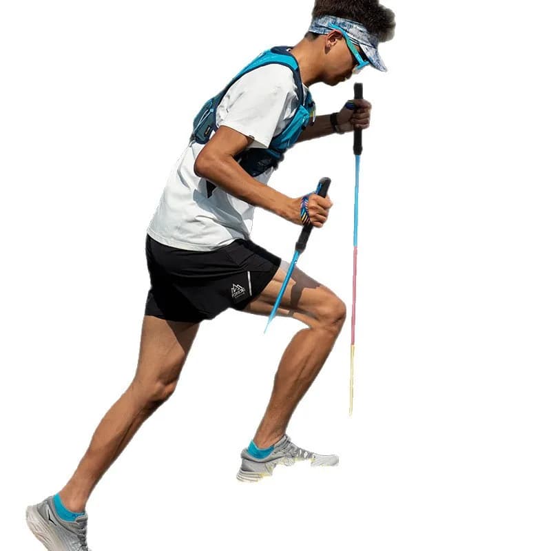 Trekking poles folding carbon fiber trail running trekking poles professional outdoor hiking aluminum running poles