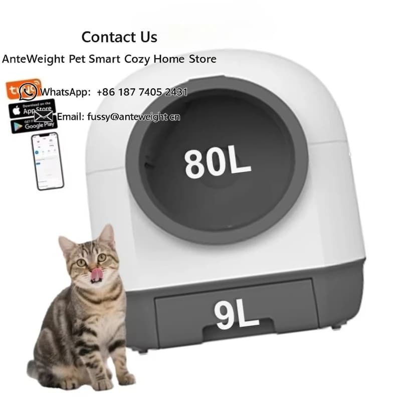 Nuova Lettiera Automatica per Gatti 2026, Toilette Intelligente Autopulente con Controllo APP e Rimozione degli Odori