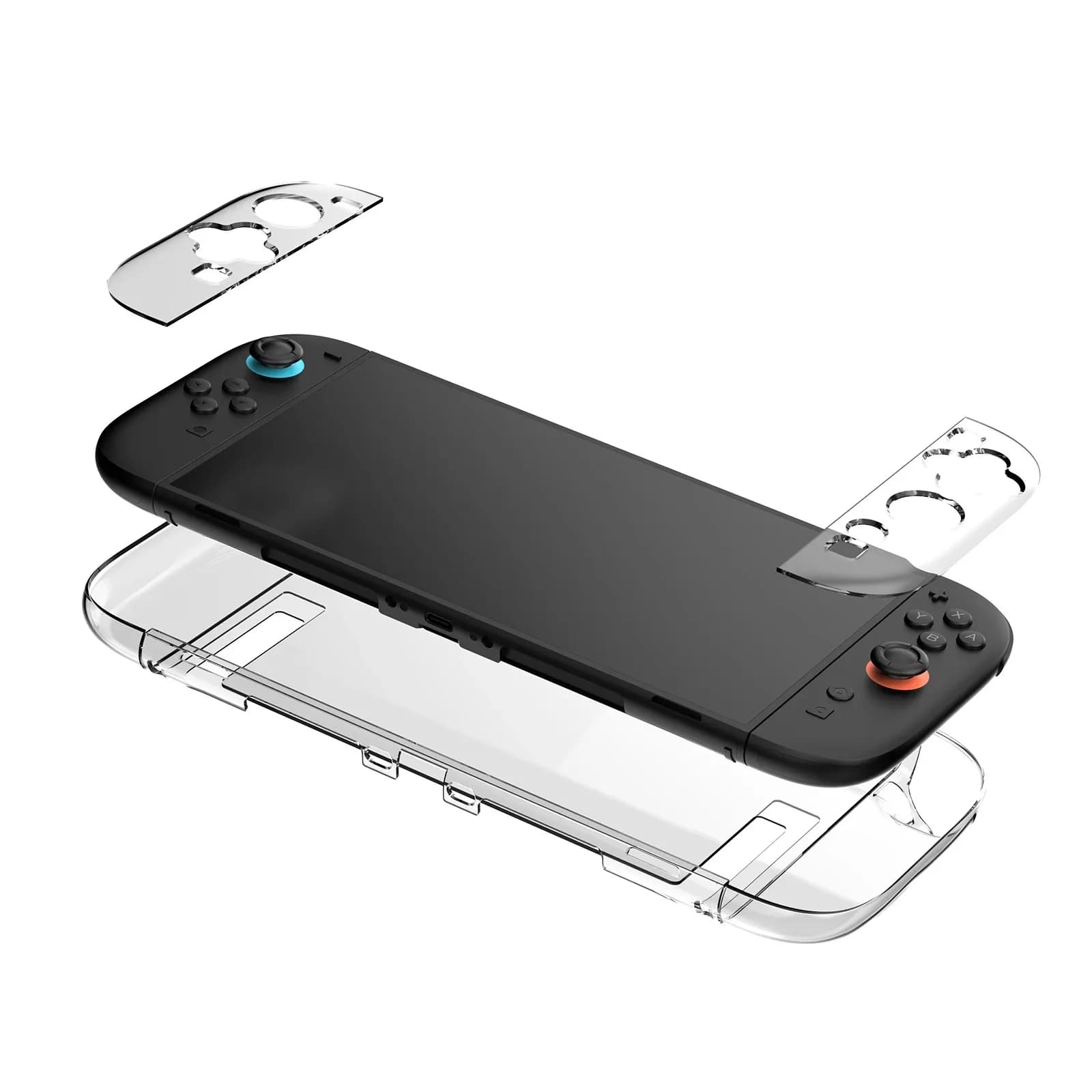 Custodia divisa per Nintendo Switch 2 Custodia protettiva completa con impugnatura morbida in TPU Custodia protettiva rigida per PC per accessori Switch 2