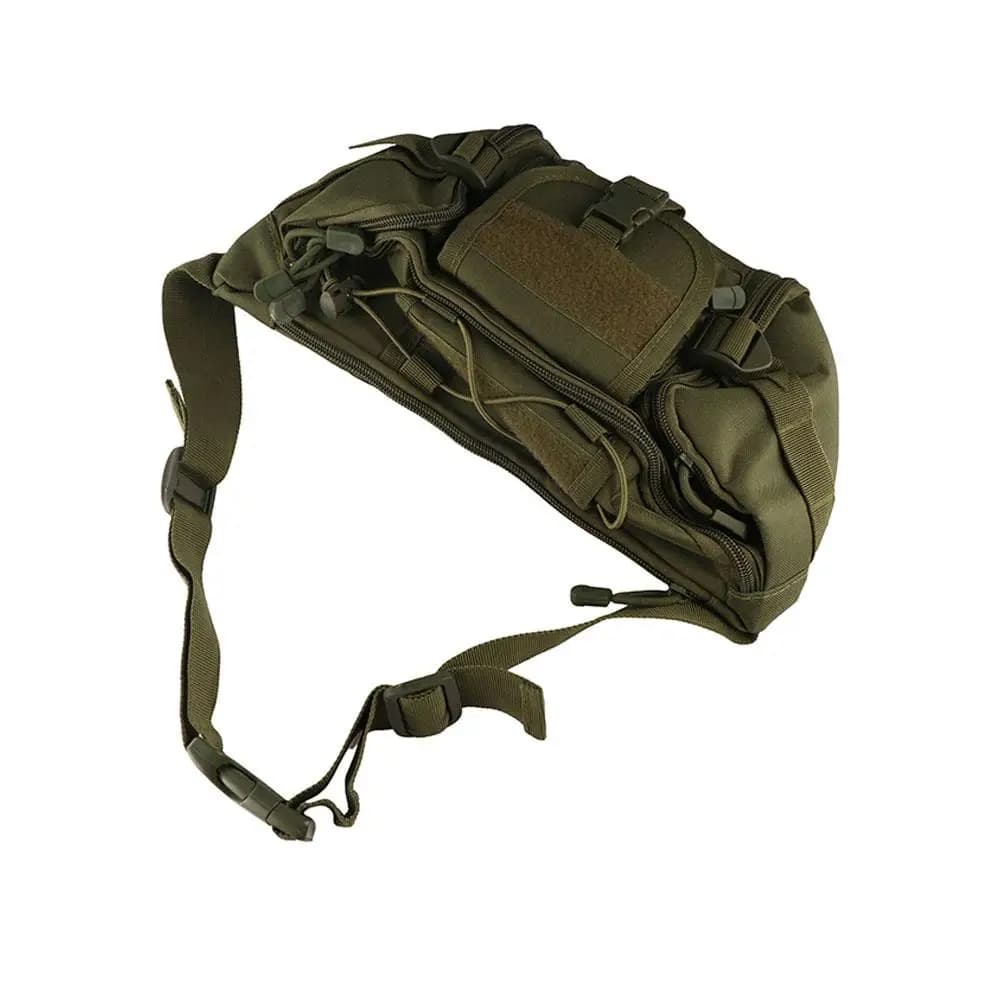 Oxford Cloth Waist Fanny Pack Waterproof Large Capacity Men Molle Pouch Durable Breathable Running Sports Belt Bag