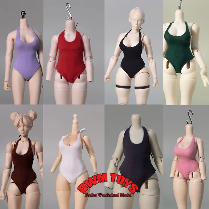 Disponibile: Costume da bagno triangolare senza schienale con lacci al collo, scala 1/12, per action figure da 6 pollici TBL ANT SHF.