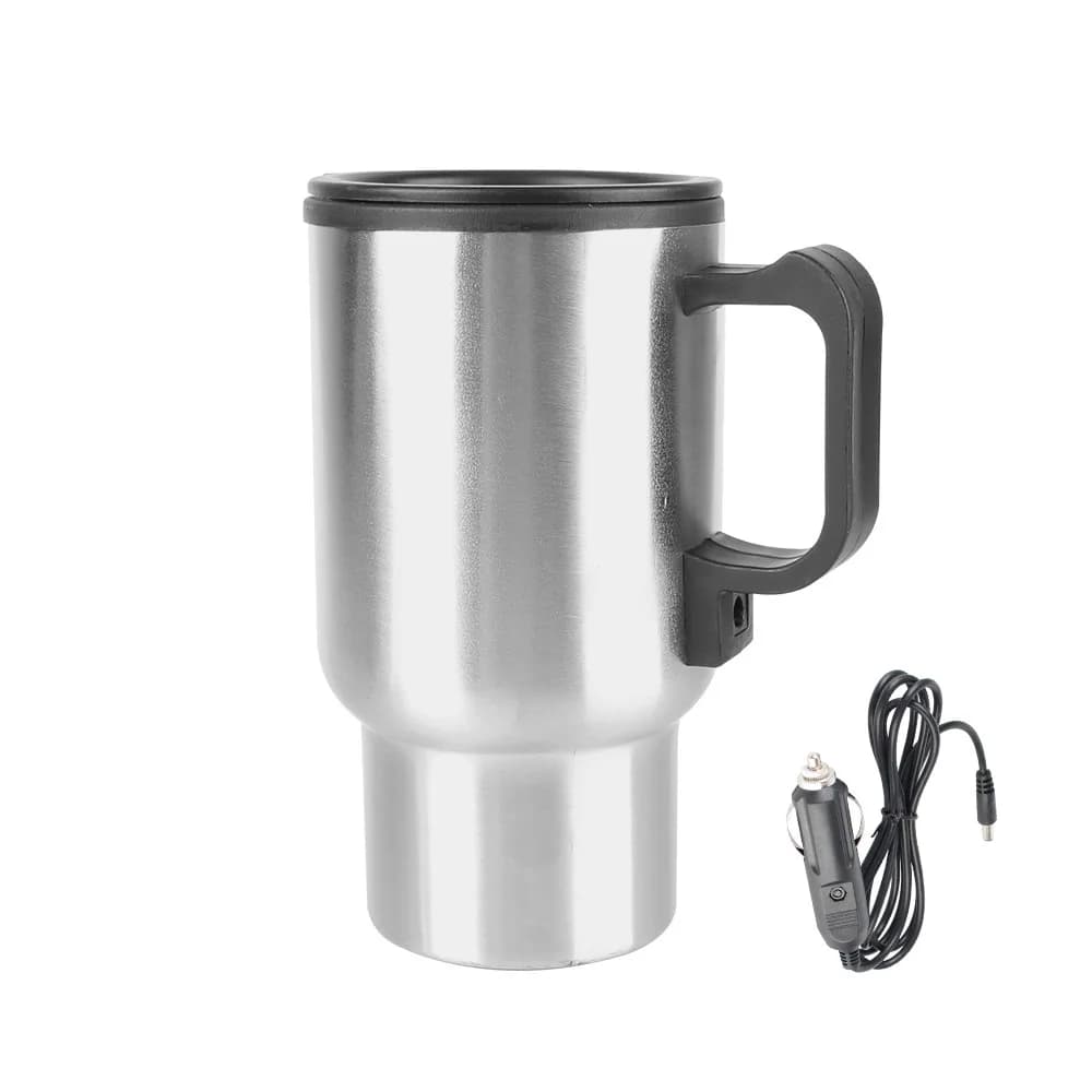 450ml 12V Truck Coffee Cup Interior Heating Electric kettle Stainless steel water Heat cup camping car kettle Heating cup