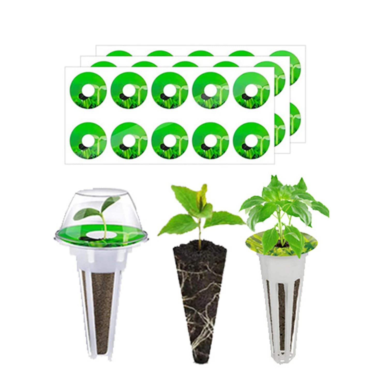 10 pieces without soil to plant plant seedlings gardening vegetables flowers germination basket vases to plant hydroponic