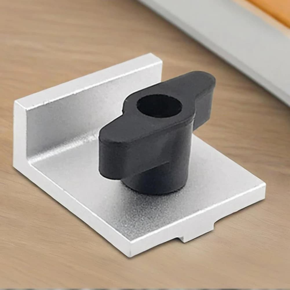 Set di 4 Blocchi di Arresto a T con Manopole, Kit di Blocco Bidirezionale Resistente all'Usura, Set di Utensili per Falegnameria