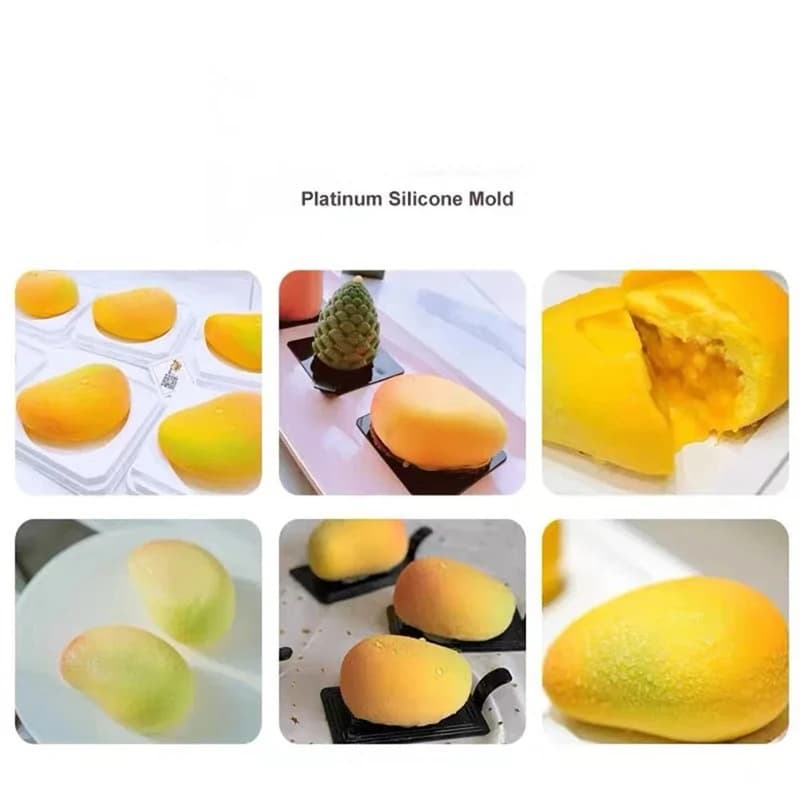Stampo in Silicone a Forma di Mango 2026 per Gelatine Fatte in Casa, Mousse, Torte, Gelati e Dessert, Perfetto per Riunioni Familiari e Cucina Casalinga