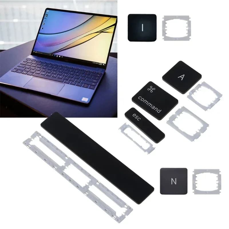 NUOVO Keycap A1706 A1707 A1708 per MacBook Pro 13" 15" con clip a farfalla nera, ricambio layout US UK 2016 2017