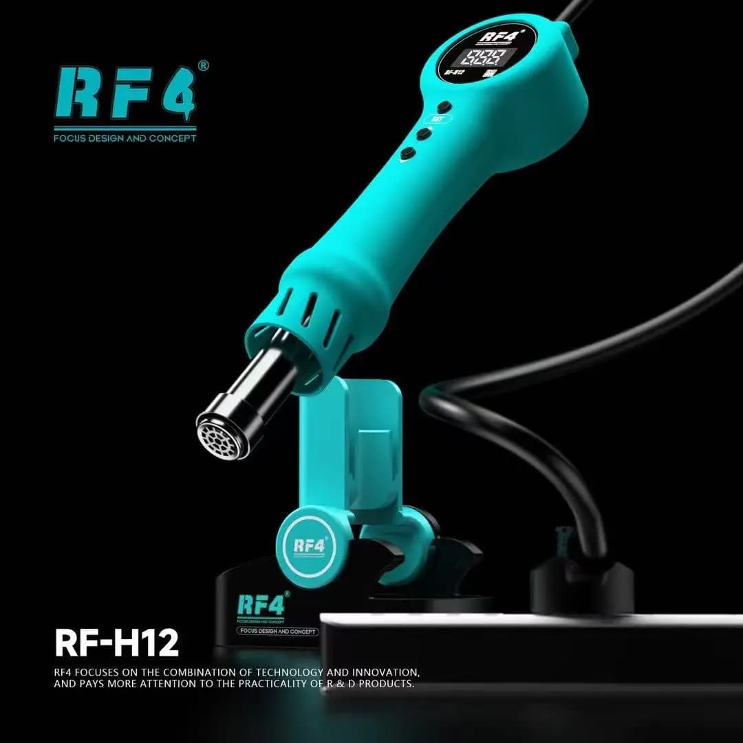 RF4 RF-H12 Pistola termica intelligente da 800 W Display in tempo reale Funzione di sonno Controllo della temperatura di precisione per dissaldante BGA del telefono cellulare