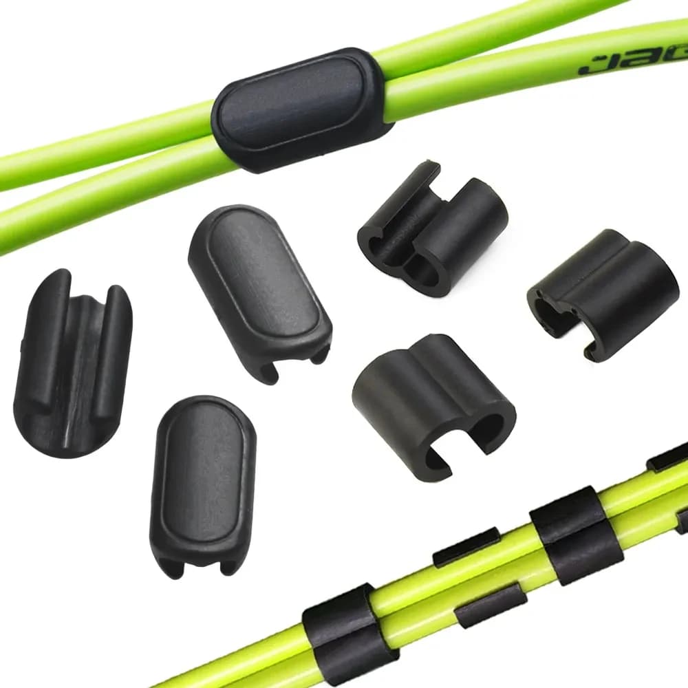 5 pezzi guida cavo bici tubo idraulico bicicletta alloggiamento organizzatore clip morsetto supporto fibbia 4mm 5mm cambio deragliatore cavo freno