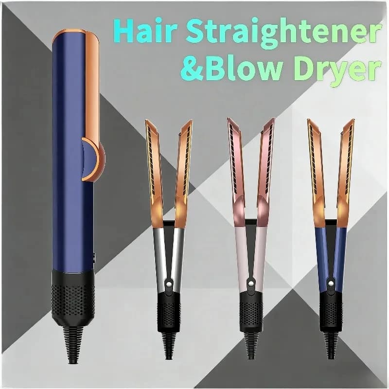 Professional Hair Dryer 2 IN 1 with Straight Plate, Negative Ions, Quick Heating, Long-Term Hairstyle Tool