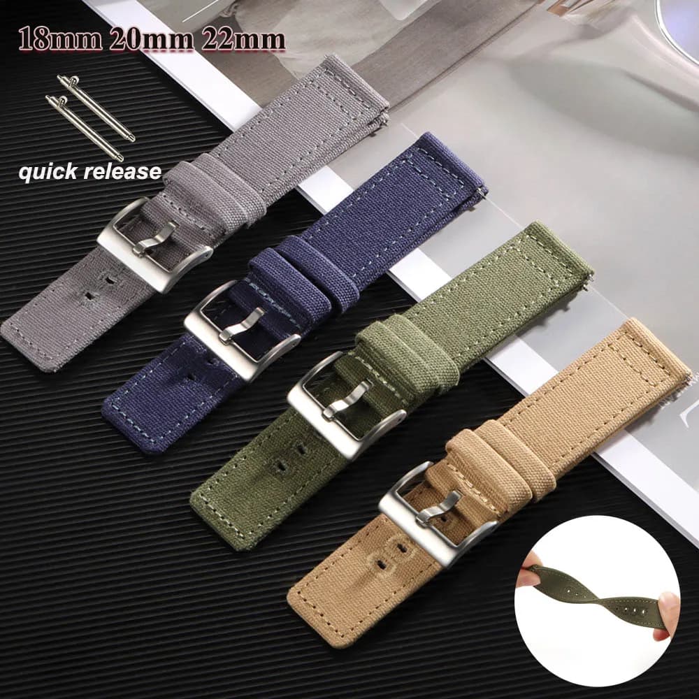 Cinturino per orologio in tela intrecciata in nylon per Perlon per Omega per Amazfit cinturino cinturino uomo donna accessori braccialetto sportivo 18 20 22mm