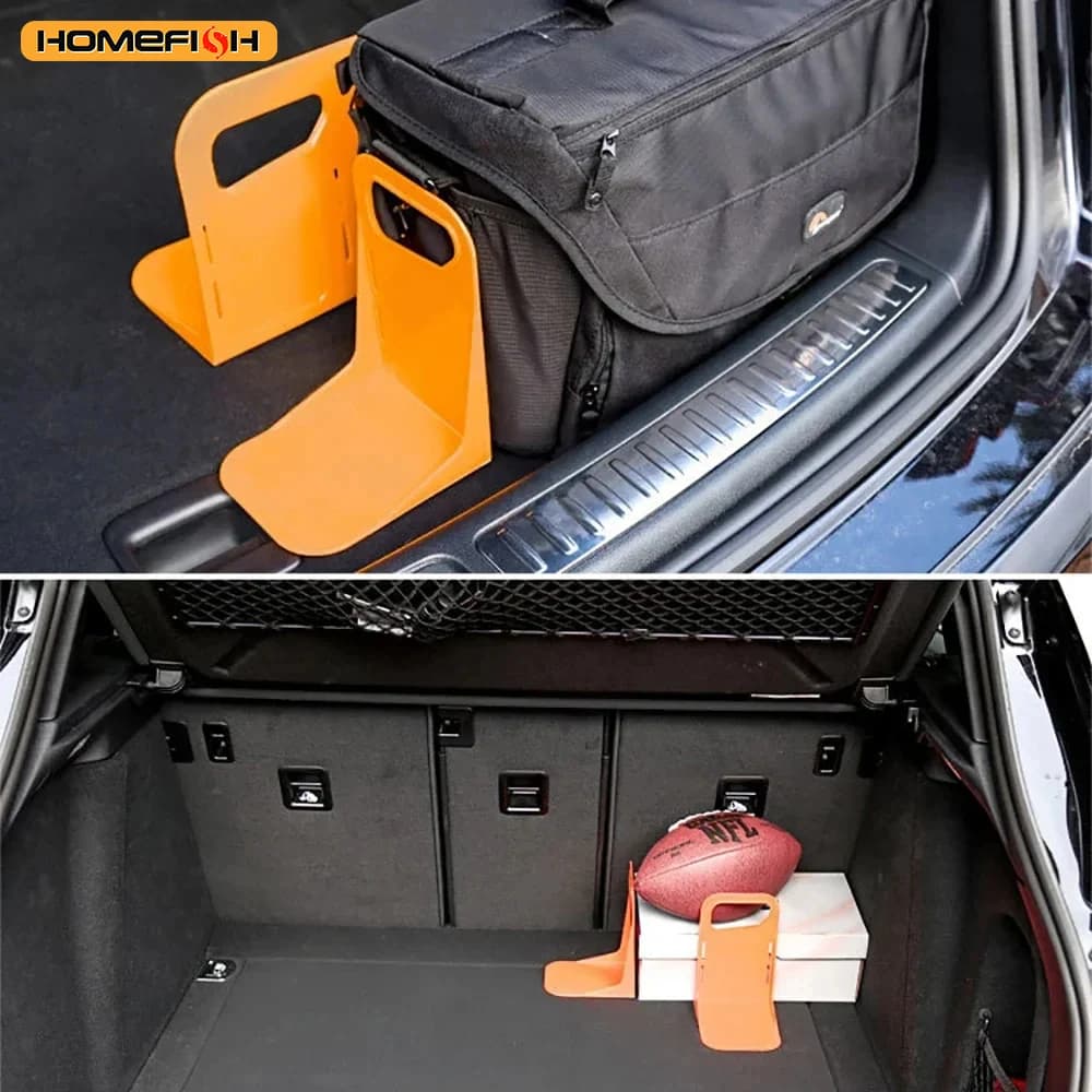 Organizzatore Multifunzionale per Bagagliaio Auto 2/1 Pezzi, Supporto per Valigie, Recinzione Antiurto, Portaoggetti