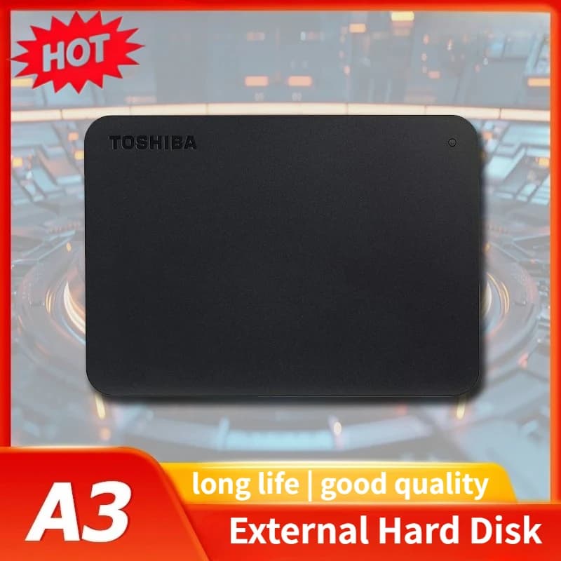 For Toshiba A3 Canvio Basics Portable HDD USB3.0 High Speed External Hard Disk 500GB 1TB 2TB Black Hot Sale
