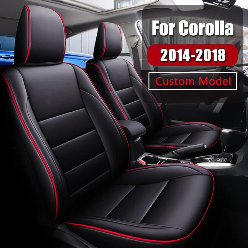Full Cover Custom Car Seat Covers for Toyota Corolla 2014 2015 2016 2017 2018 Automatic Seat Protector Styling Waterproof