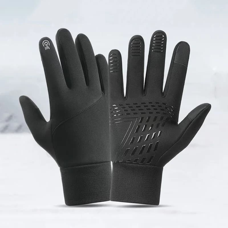 Winter Warm Full Fingers Waterproof Wind proof Cycling Outdoor Sports Running Motorcycle Ski Touch Screen Fleece Gloves