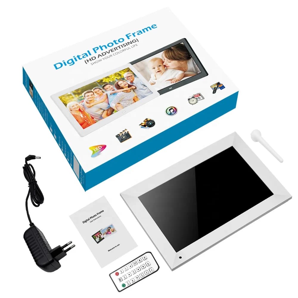 Cornice Digitale 15.6" 2026, Cornice Fotografica Digitale IPS 1080P, Nessun WiFi/App Necessario, Plug & Play con Scheda SD e USB, Telecomando