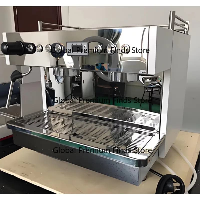 Professional Commercial Espresso Maker Rotary Pump Dual Boiler Semi Automatic Coffee Machine