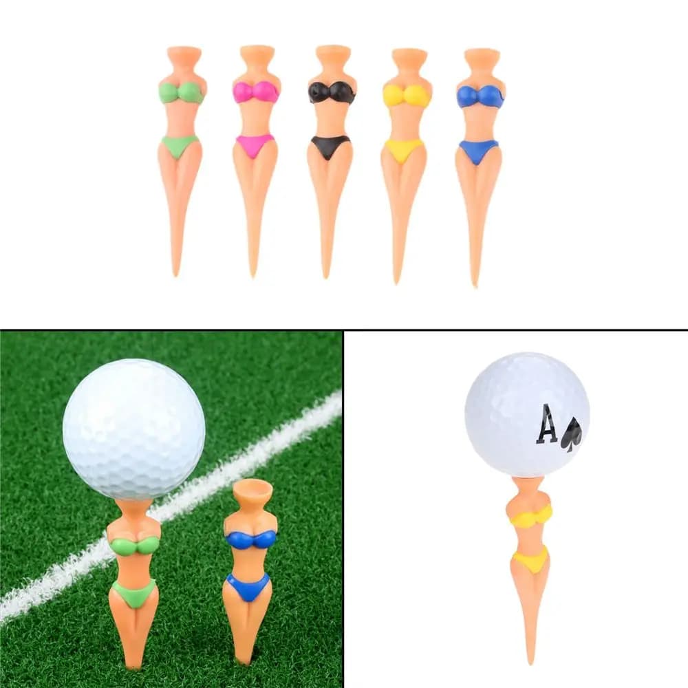 Plastic Durable Ball Holder Bikini Lady Model Sexy Attractive Golf Training Golf Accessories Golf Tees Clubs Tee