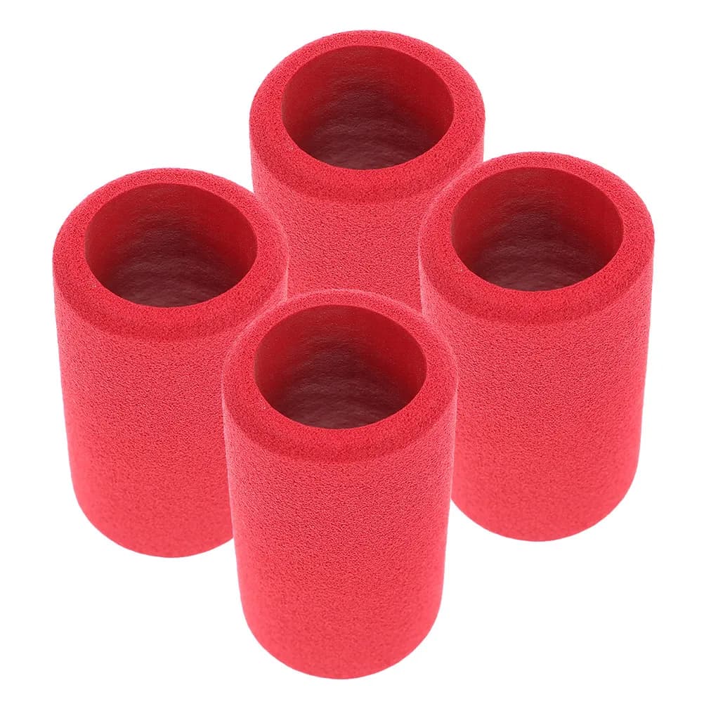 4 Pezzi Copertura in Spugna per Pompa Bici, Ricambio in Schiuma per Testa Gonfiatore Pneumatici, Facile Installazione, Gonfiaggio Rapido, Pompa ad Aria per Ciclismo