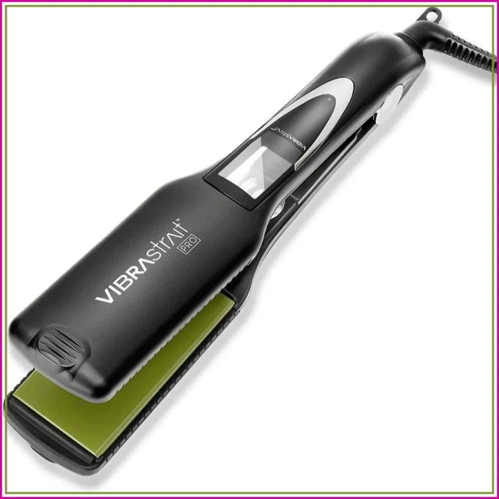 1.75-Inch Ceramic Tourmaline Ionic Flat Iron, Fast Frizz-Free Hair Straightener for Waves, Curls, Smooth Hair