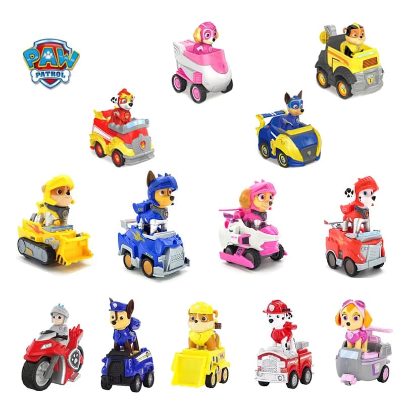 13 Stili Paw Patrol Cucciolo Auto Patrulla Canina Giocattolo Action Doll Capitano Ryder Modello Chase Skye Marshall Giocattolo per bambini Regalo