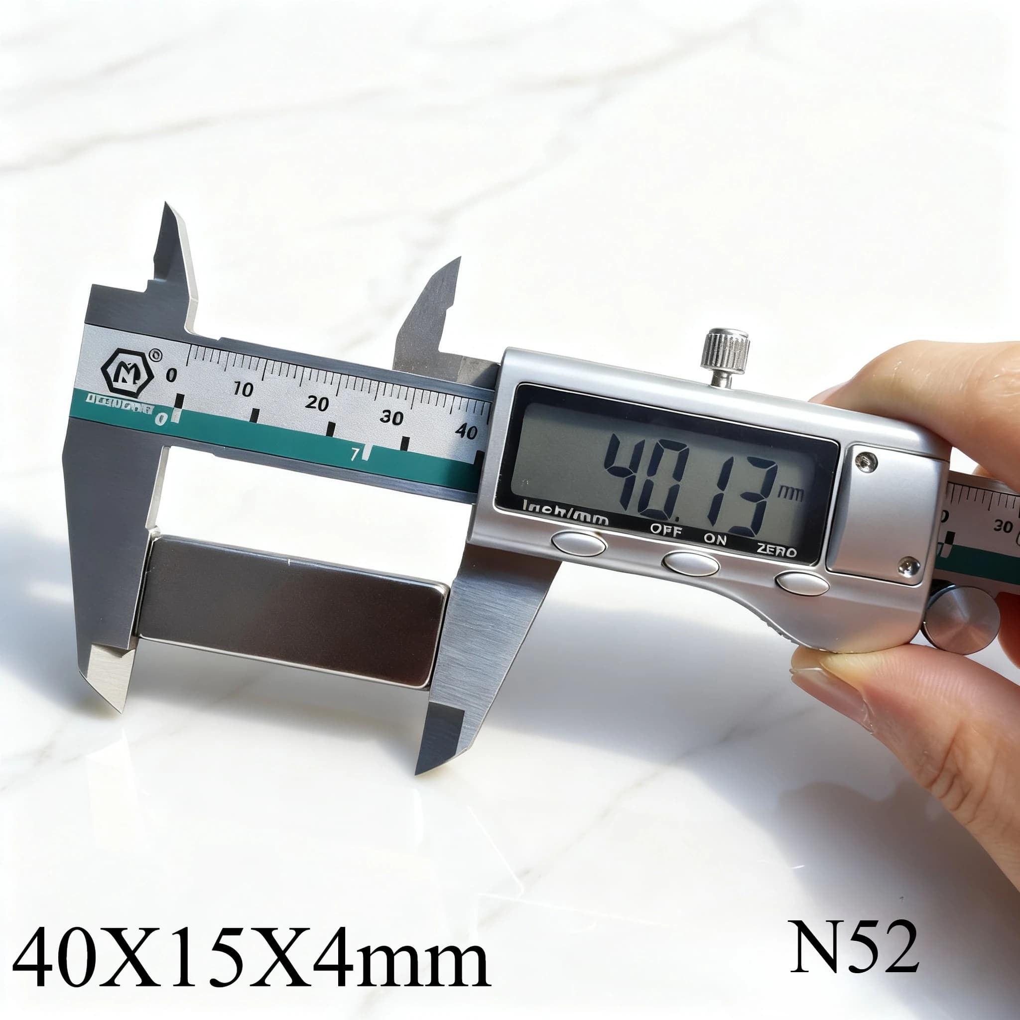 N52 40x15x4 Blocco Quadrato Forte Motore Stampante 3D Generatore Eolico Ricerca Industriale Bulk Ufficio Frusta Cartellone Forte Potenza