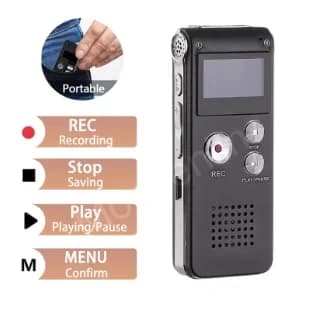 Registratore digitale ad attivazione vocale con riproduzione Lettore MP3 da 8 GB Registratore audio audio Mini USB Flash Drive professionale