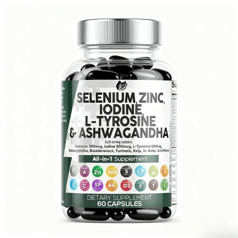 Natural Vitamin N magnesium capsule supplement in 1 non GMO vegetarian complex - A 60 capsule bottle, one month dosage
